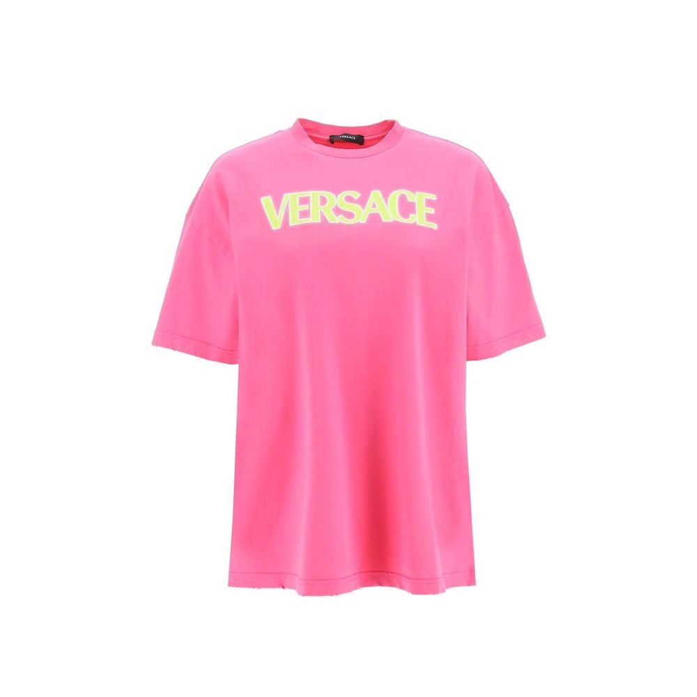 Débardeurs en coton multicolores Versace
