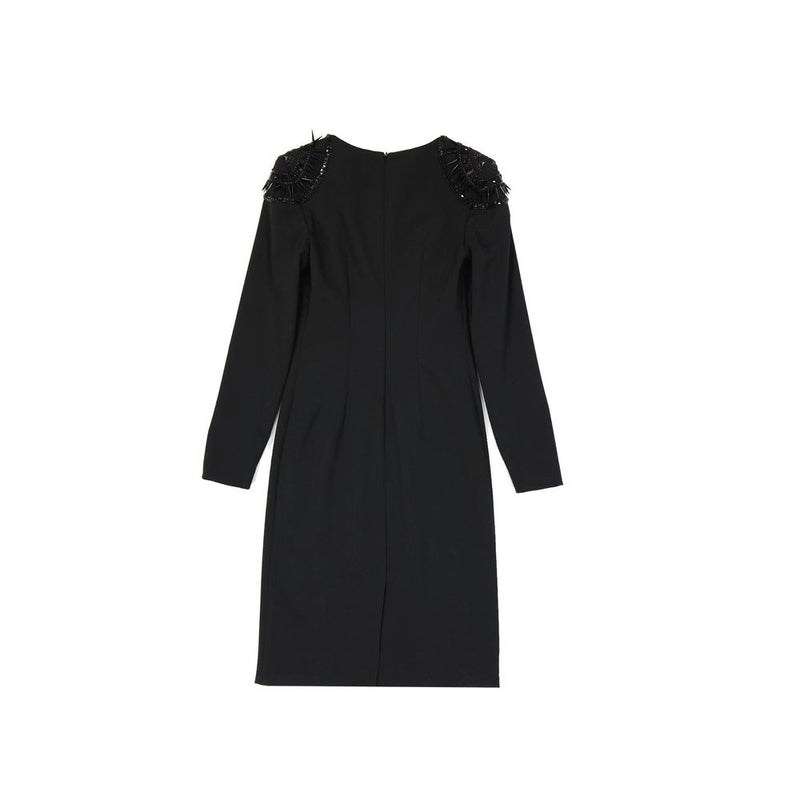 Robe Casual Noire Alberta Ferretti en Élastane