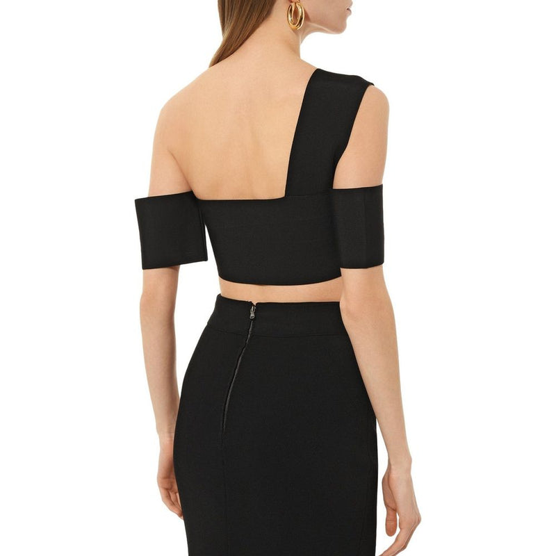 Alexander McQueen Black Elastane Tank Top for Women