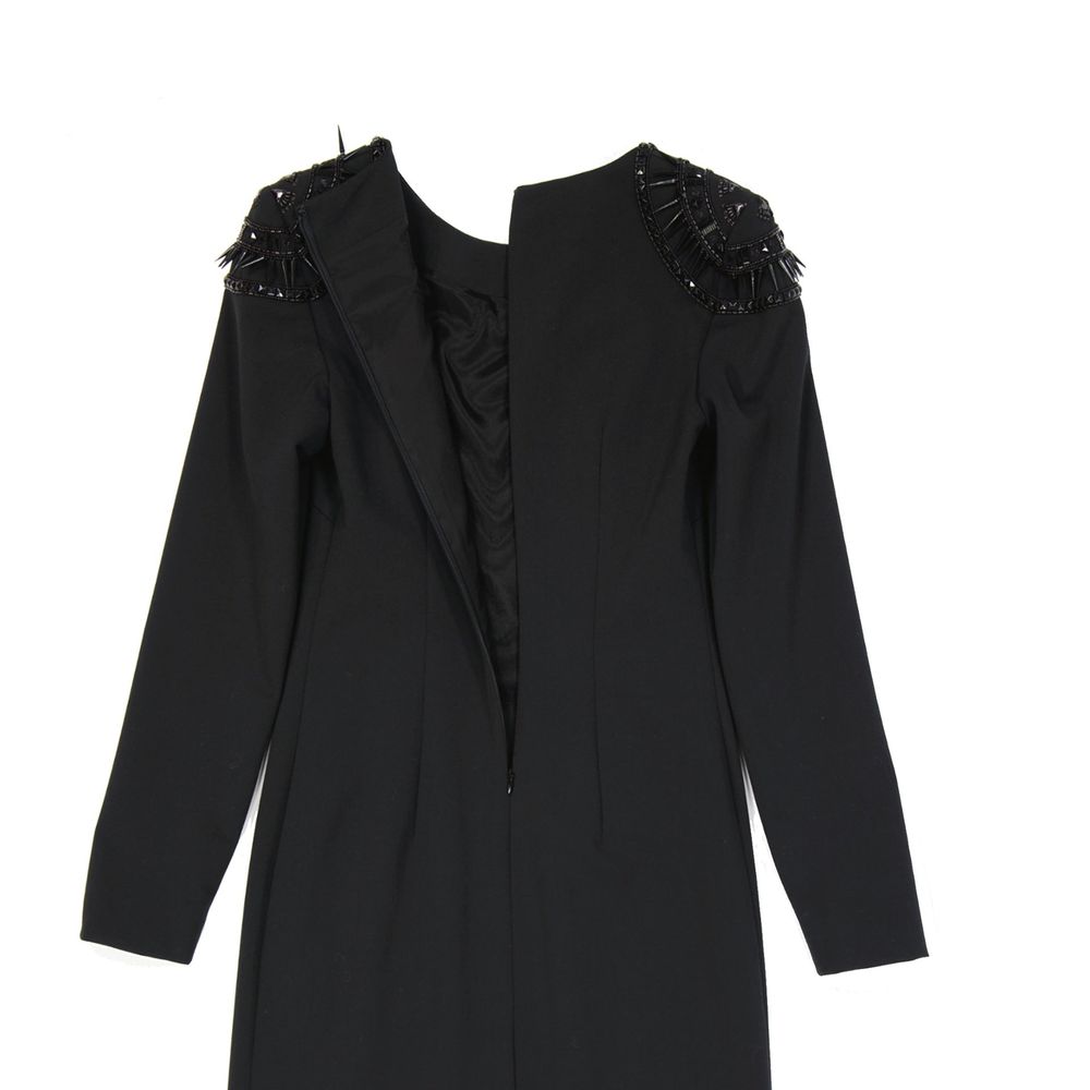 Robe Casual Noire Alberta Ferretti en Élastane