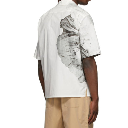 Alexander McQueen Wit Katoenen Overhemd met Korte Mouwen