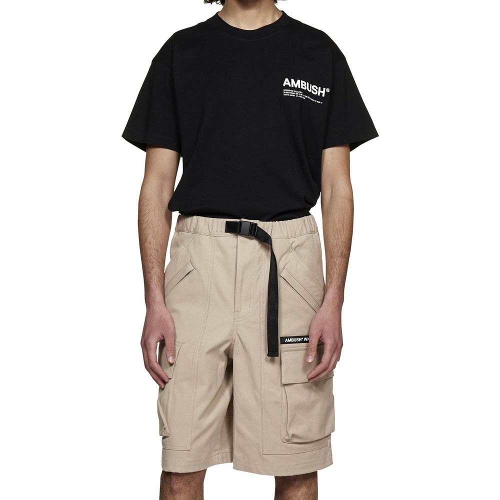 Ambush Beige Cotton Bermuda Shorts - Élégance et Confort