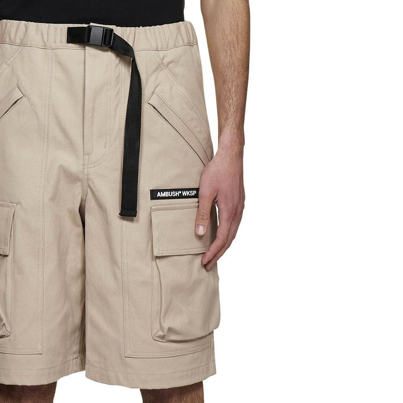 Ambush Beige Cotton Bermuda Shorts - Élégance et Confort