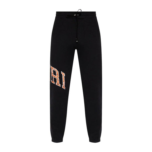 Pantalon de jogging en coton noir Amiri (pantalon de sport)