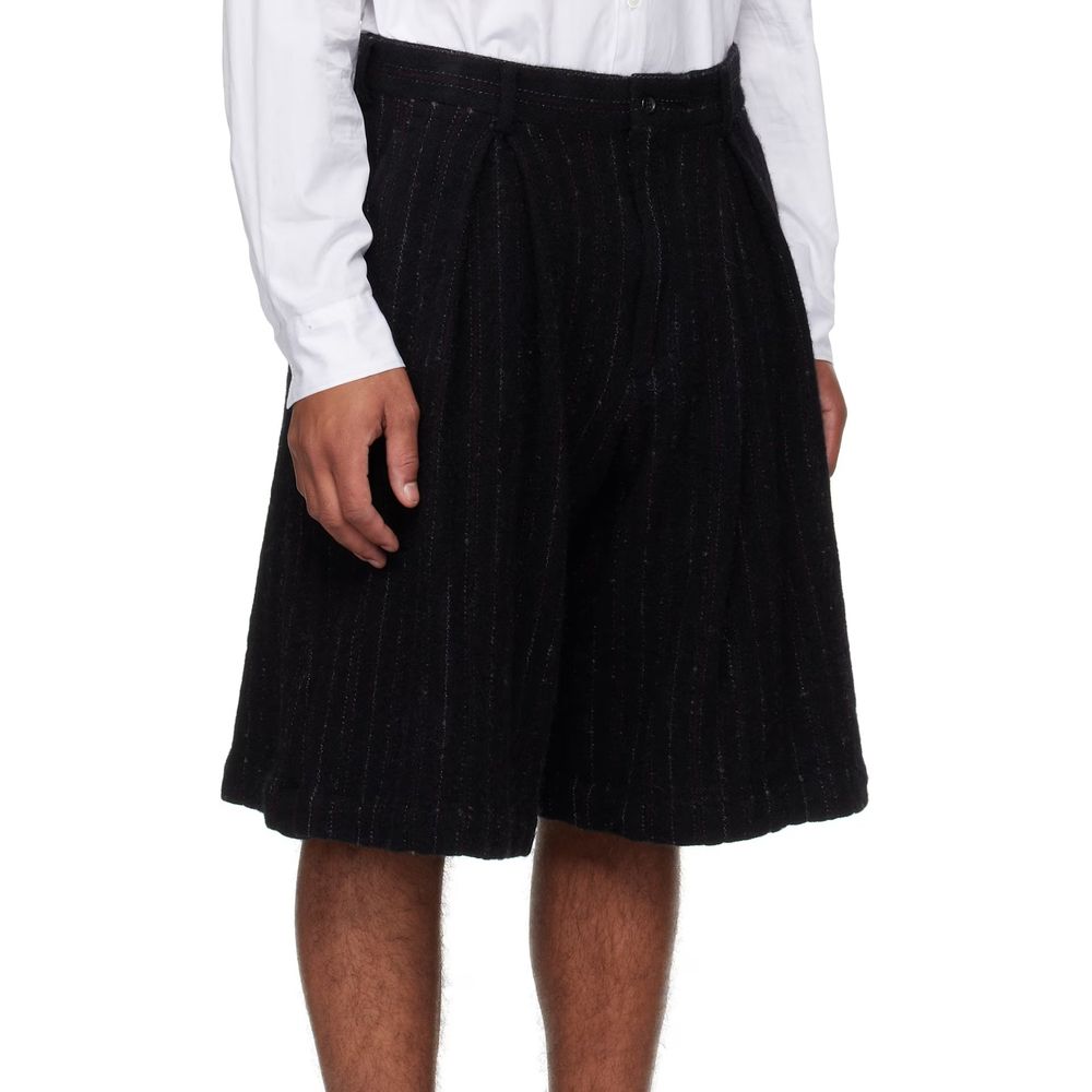 Comme Des Garçons Longueur genou en nylon noir