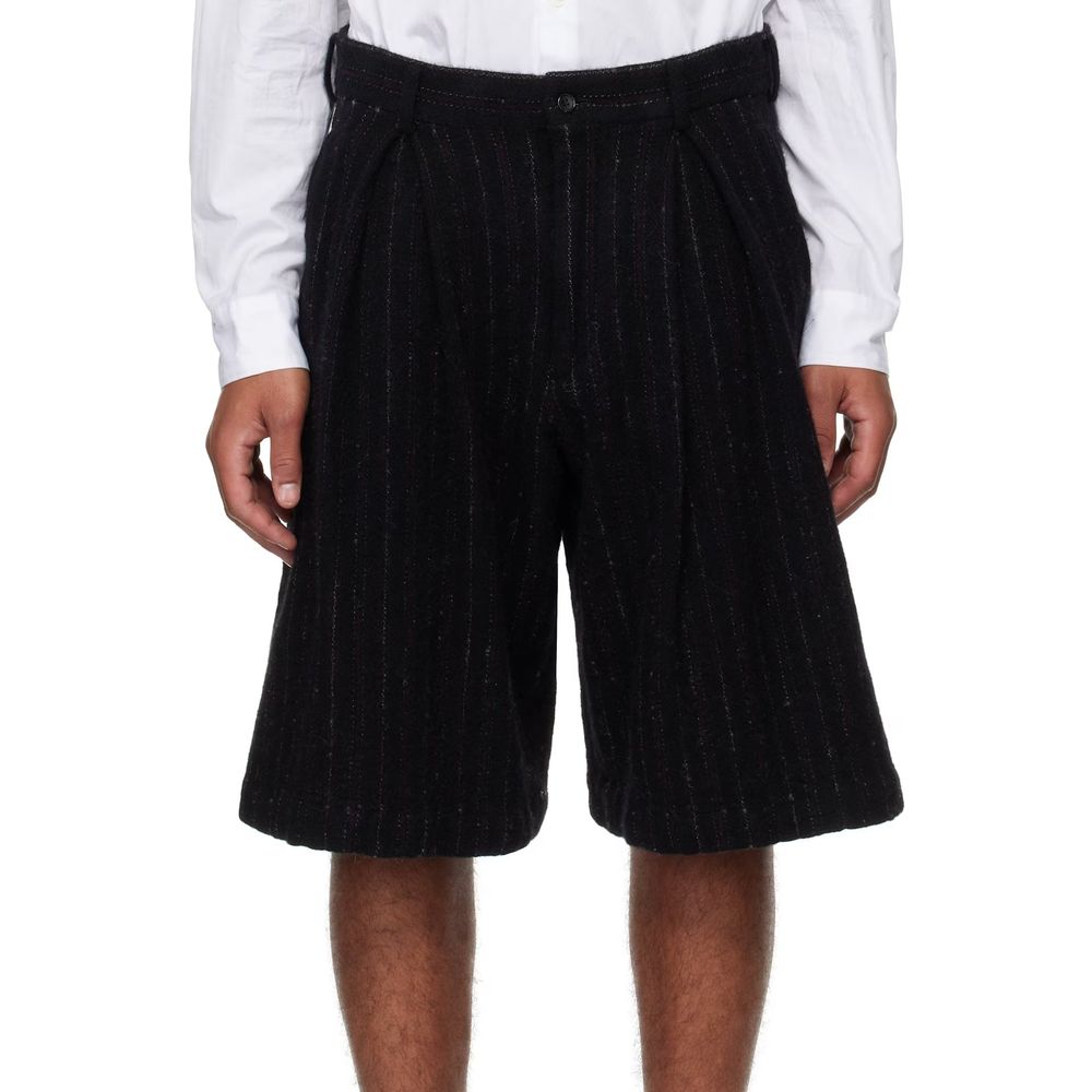 Comme Des Garçons Longueur genou en nylon noir