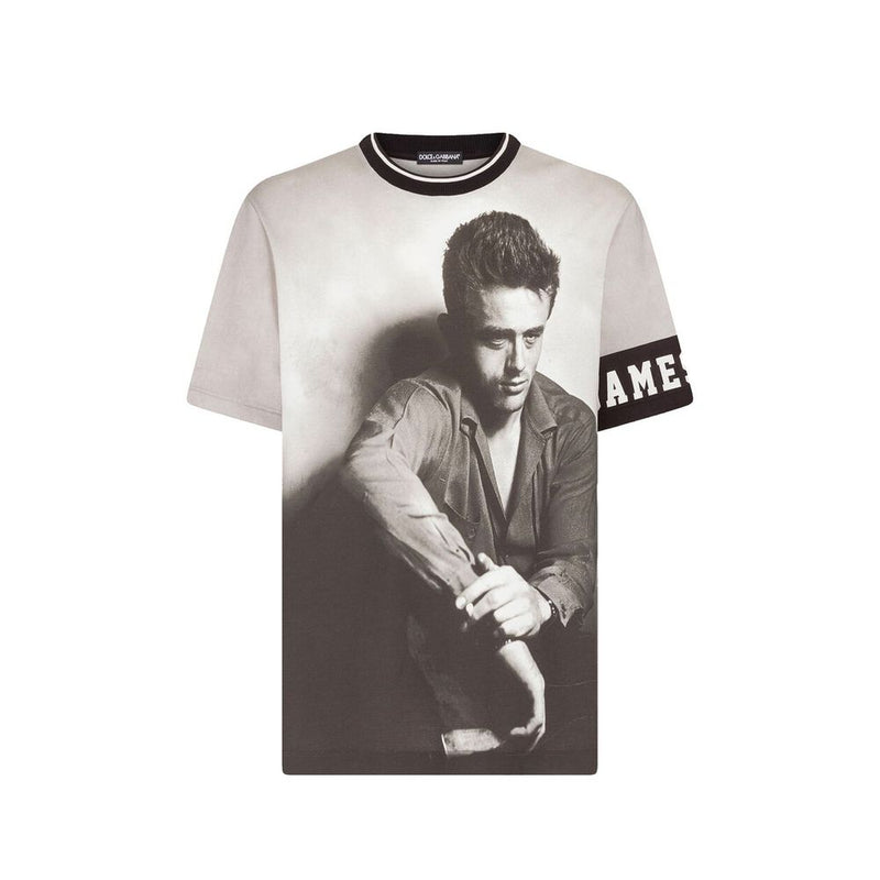 Dolce & Gabbana Black Cotton T-Shirt