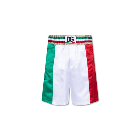 Dolce &amp; Gabbana Witte Polyester Shorts
