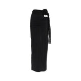 Dolce & Gabbana Jupe Longue Noire en Élastane