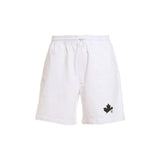 Shorts en coton blanc Dsquared² pour hommes