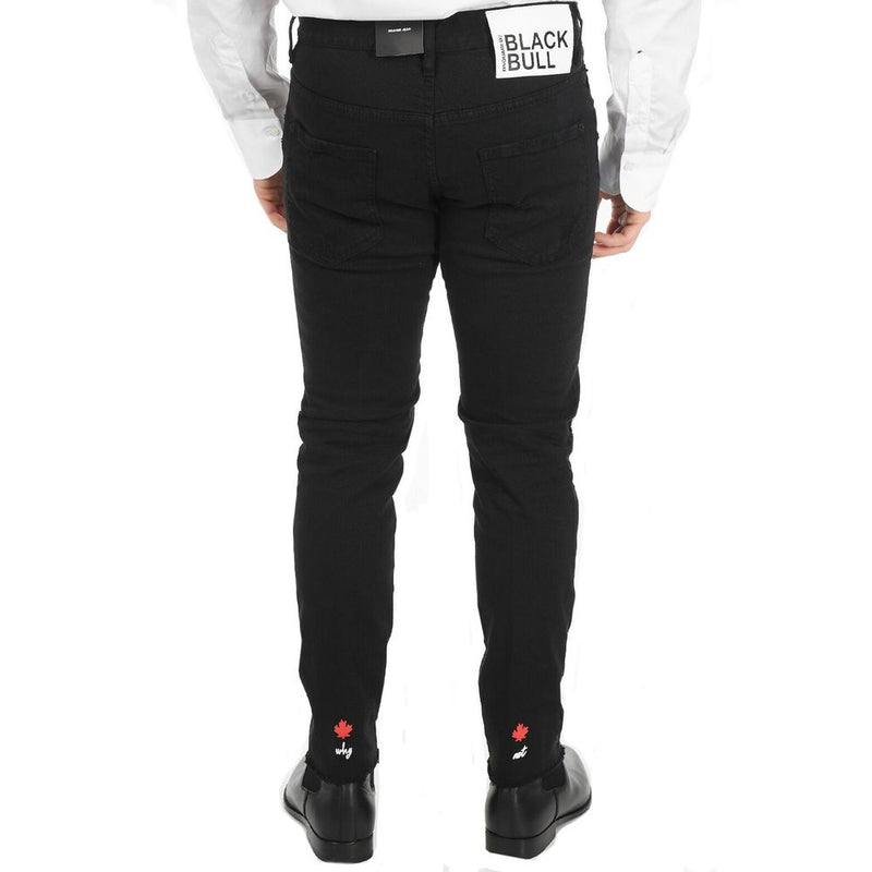 Dsquared² Black Cotton Skinny Jeans for Men