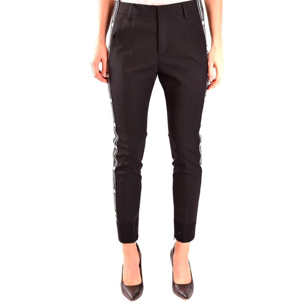 Pantalon de Costume en Laine Noir Dsquared² pour Femme