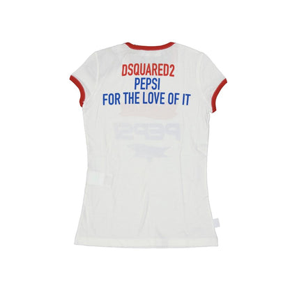 T-shirt en coton blanc Dsquared²