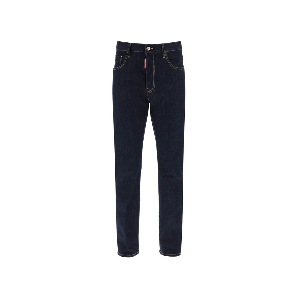 Dsquared² Jeans Droits en Coton Bleu pour Homme