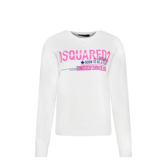 Sweat-shirt blanc en coton Dsquared²
