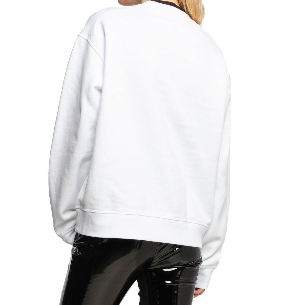 Dsquared² White Cotton Sweatshirt for Women - Stylish Comfort