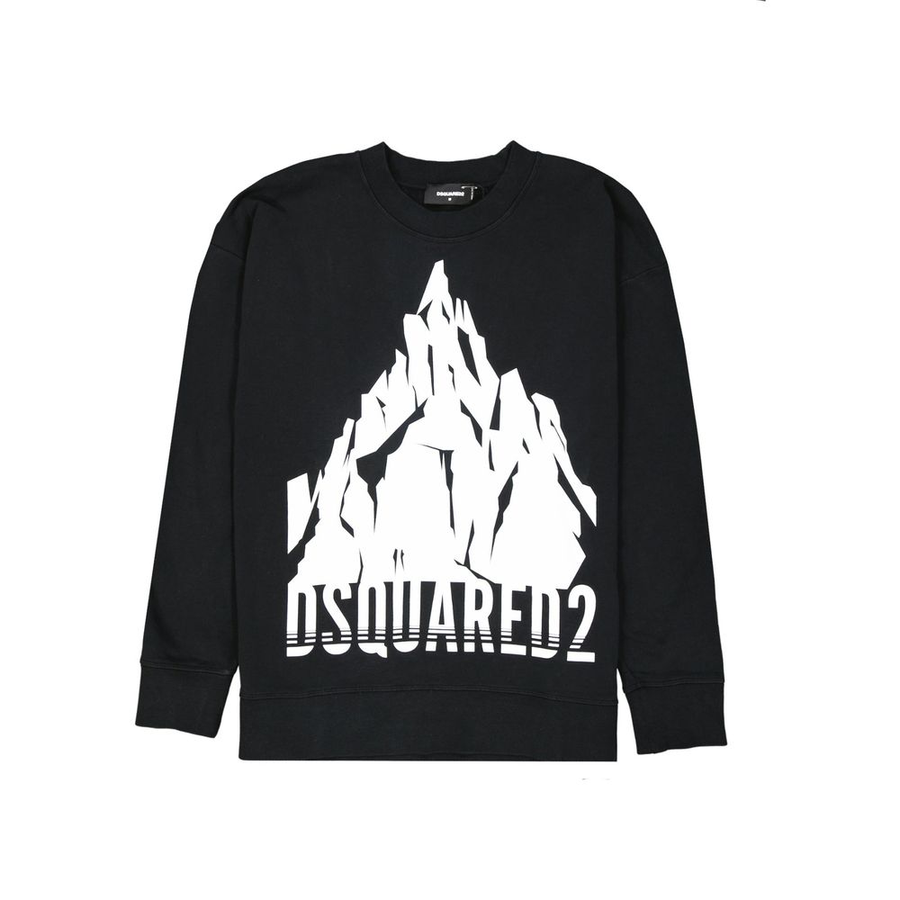 Dsquared² Sweatshirt en Coton Noir pour Hommes