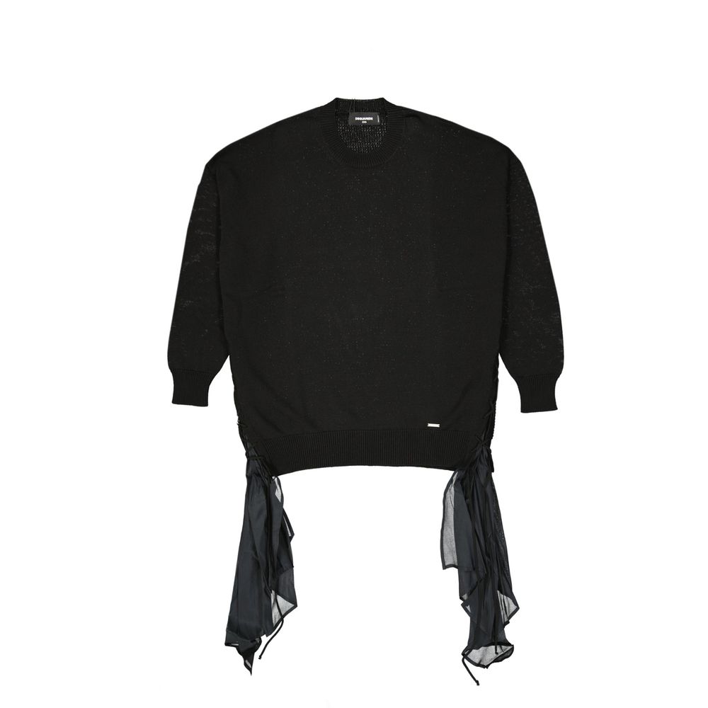 Dsquared² Sweatshirt en Coton Noir pour Femmes
