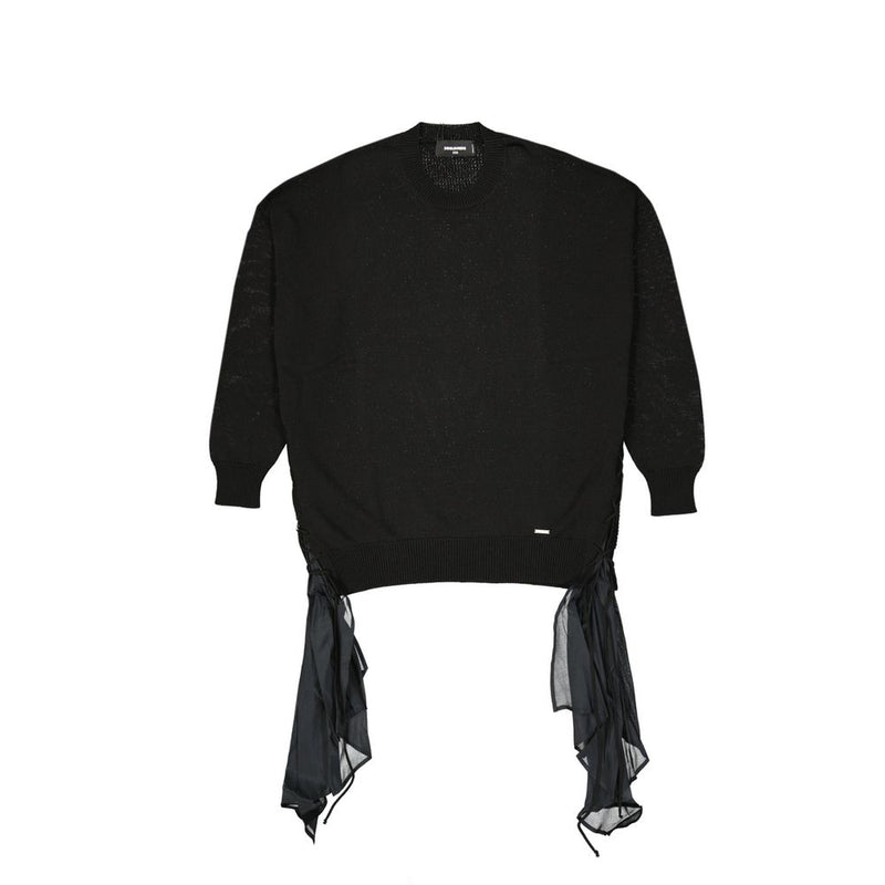 Dsquared² Sweatshirt en Coton Noir pour Femmes