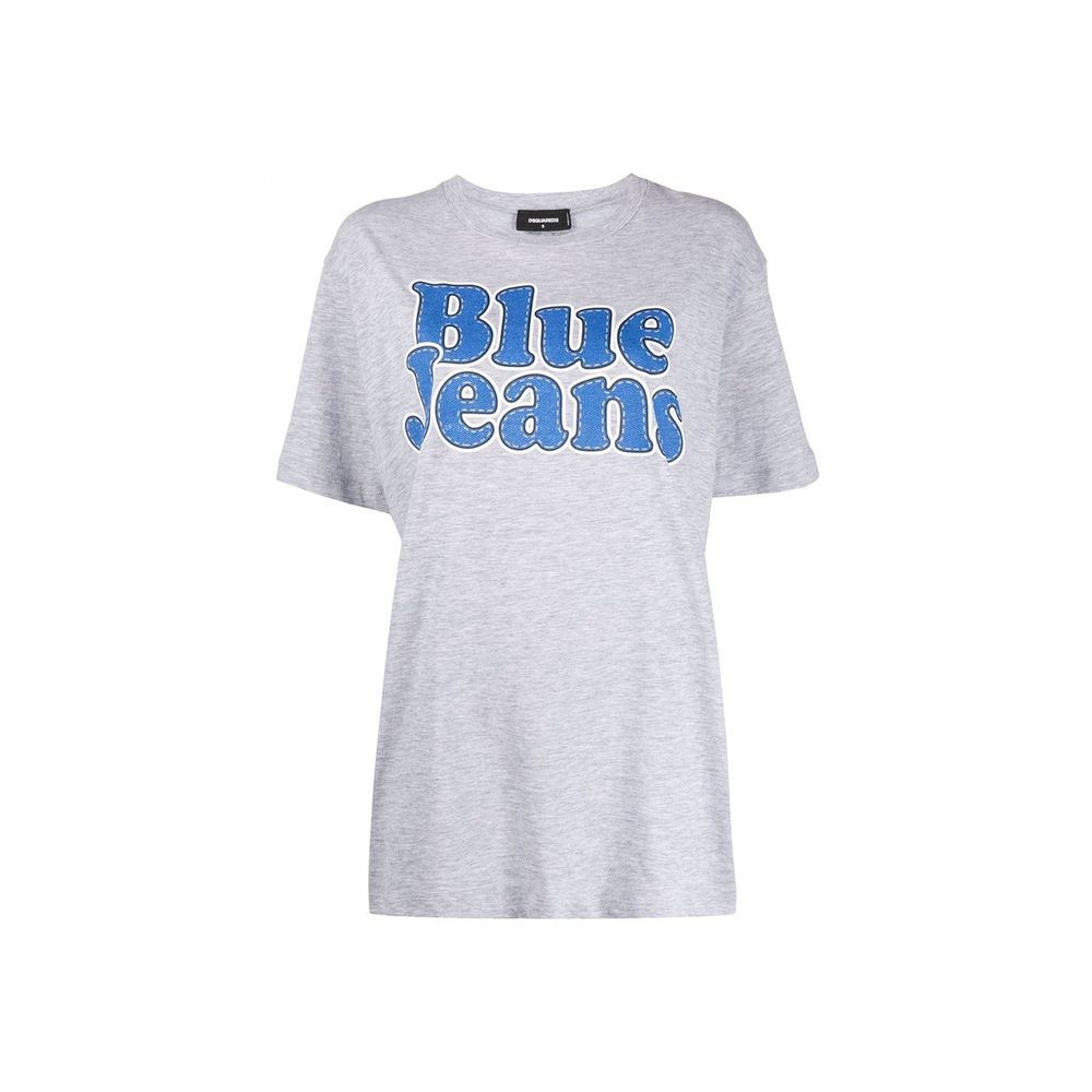 T-shirt en coton gris Dsquared² pour femmes