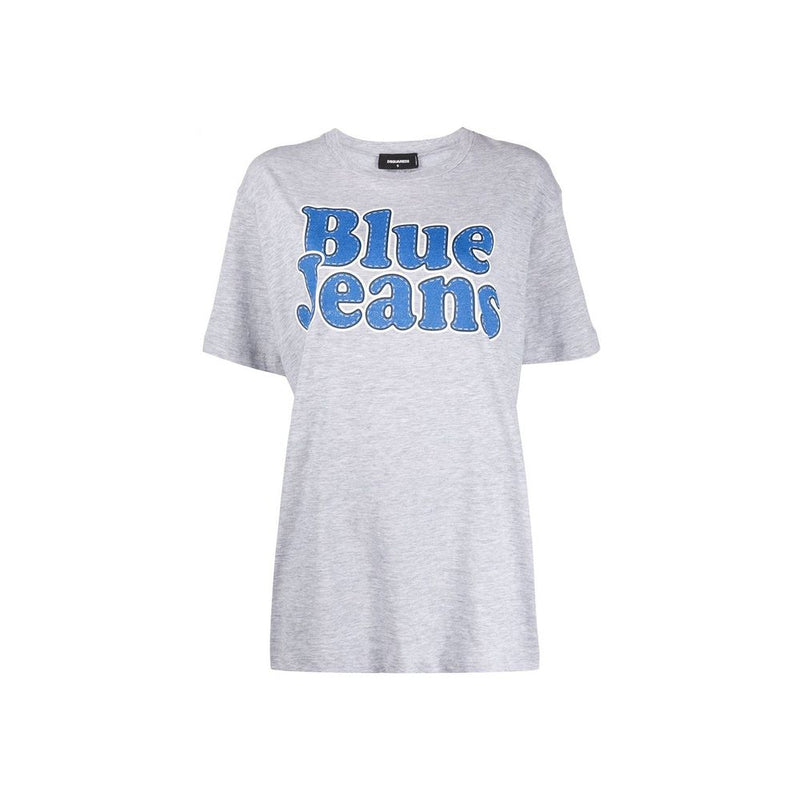 T-shirt en coton gris Dsquared² pour femmes