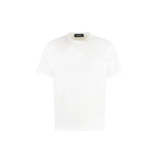 T-shirt en coton blanc Dsquared²