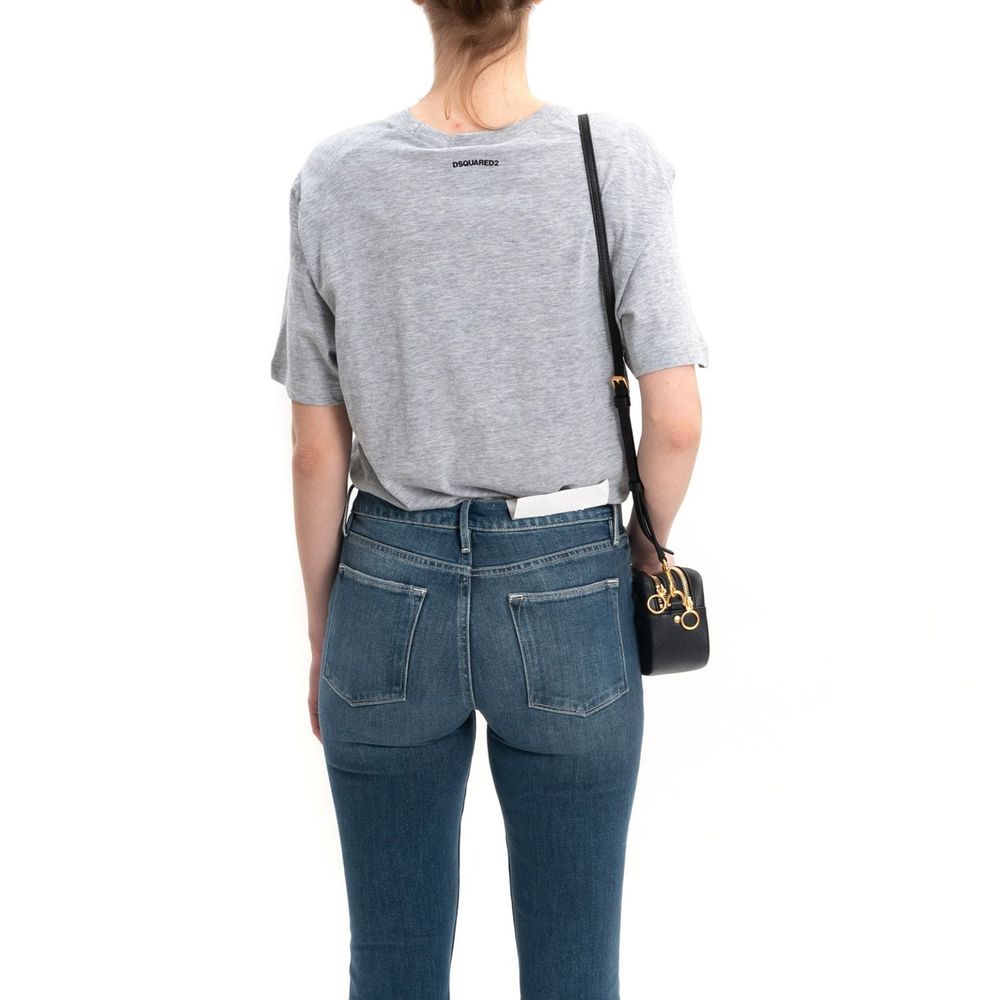 T-shirt en coton gris Dsquared² pour femmes