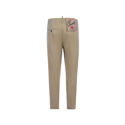 Pantalon chino beige en coton Dsquared²
