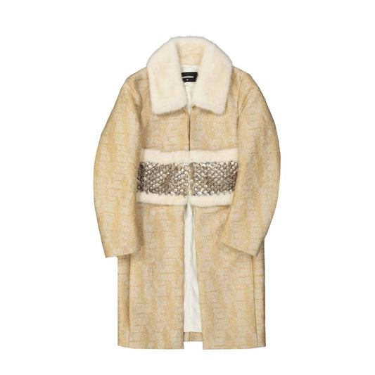 Manteau beige en polyamide Dsquared²