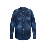 Chemise en Denim Bleue Dsquared² pour Homme