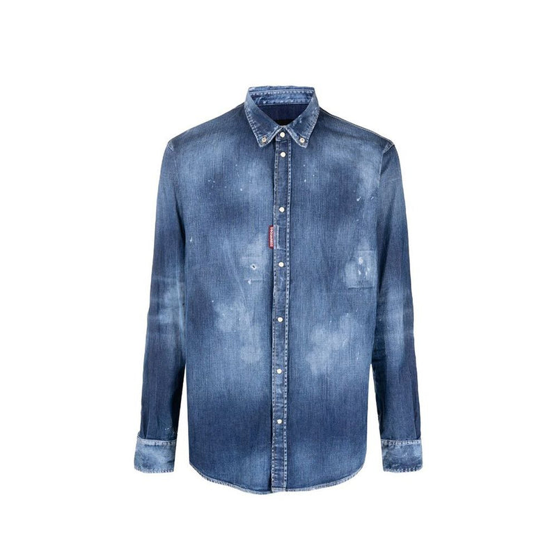 Dsquared² Blauw Denim Overhemd