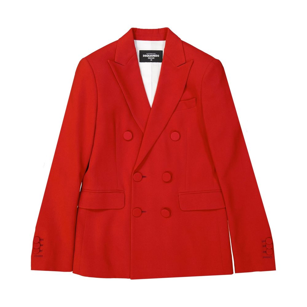 Dsquared² Multicolor Viscose Coat - Élégance et Confort