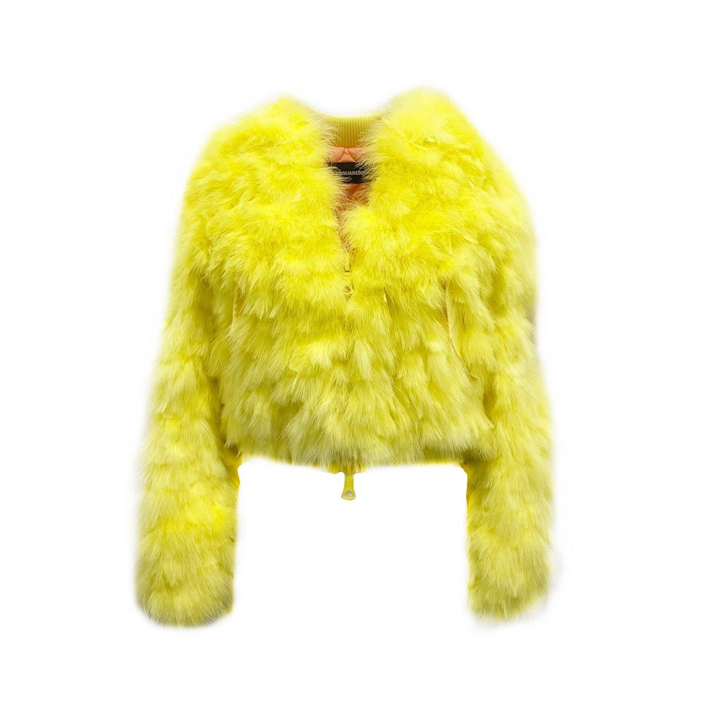 Dsquared² Bicolor Feather Bomber Jacket - Élégance et Confort