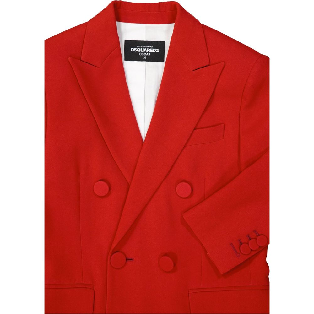 Dsquared² Multicolor Viscose Coat - Élégance et Confort