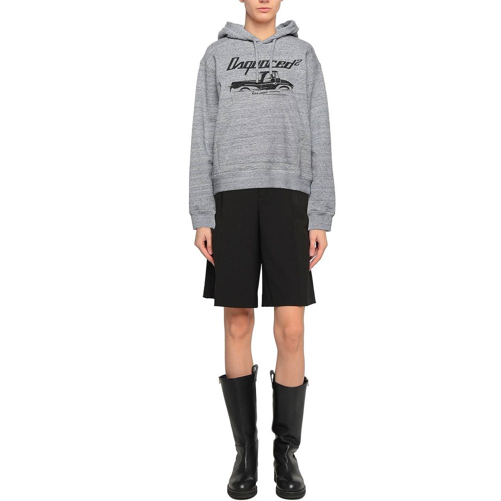Sweatshirt en Coton Gris Dsquared² pour Femmes