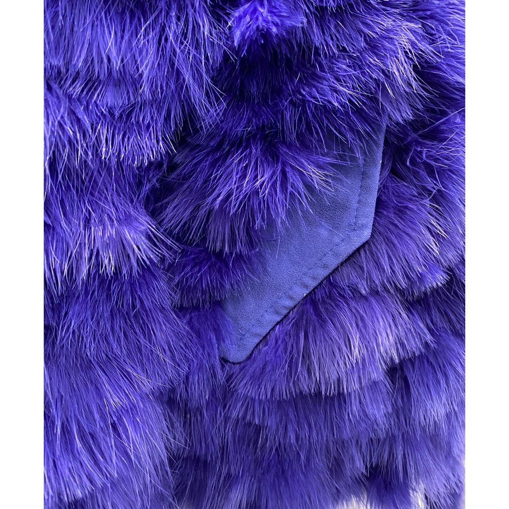 Dsquared² Blue Feather Bomber Jacket - Chic & Warm Outerwear