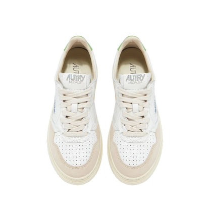 Autry White Leather Low Top Sneakers