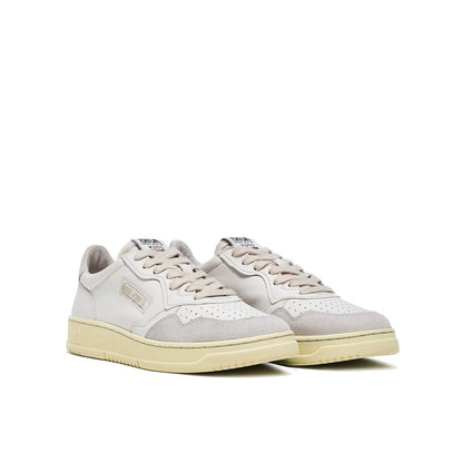 Autry White Leather Low Top Sneakers