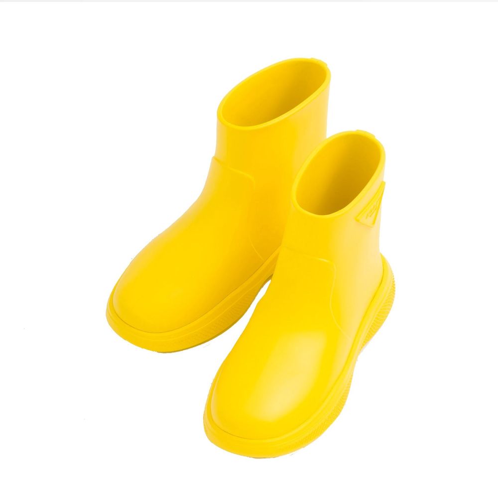 Bottes de Pluie Bicolores en Caoutchouc Prada pour Femmes