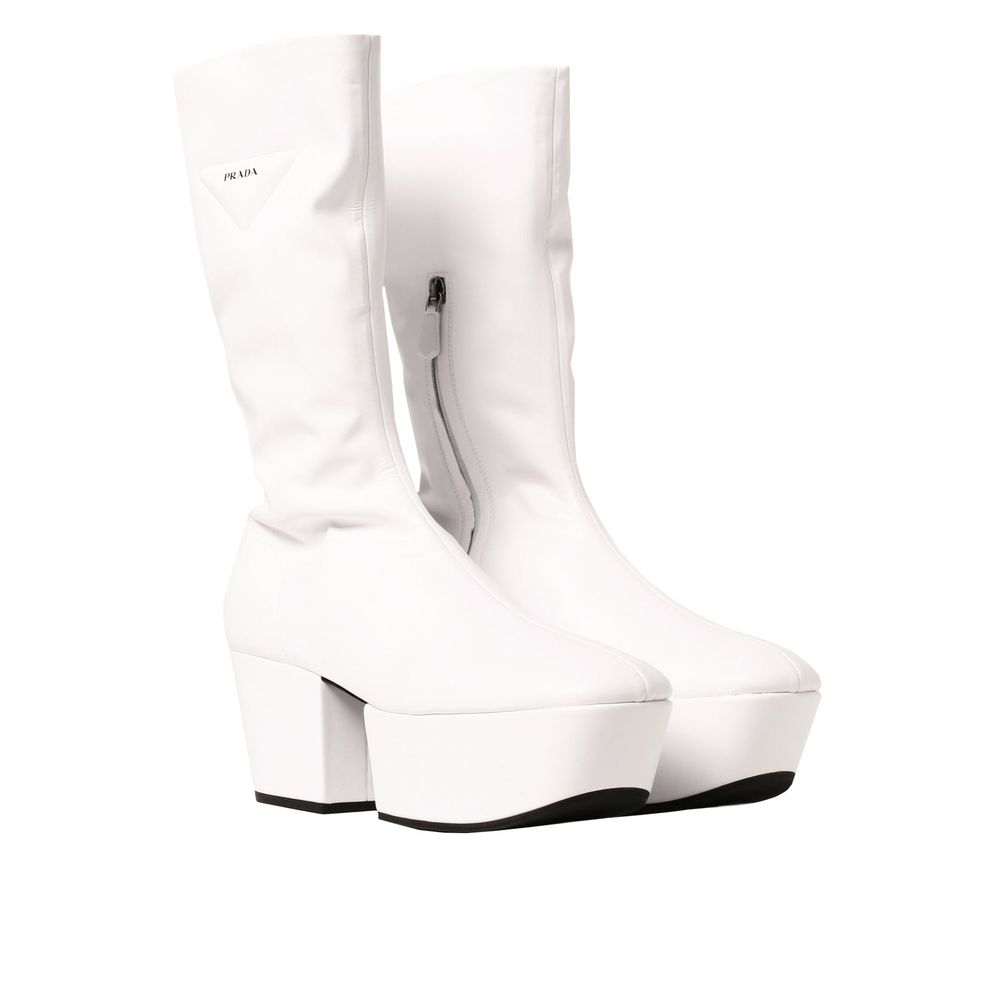 Prada White Polyethylene Boots - Women's Luxury Footwear