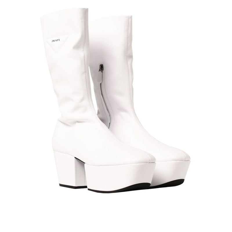 Prada White Polyethylene Boots - Women's Luxury Footwear