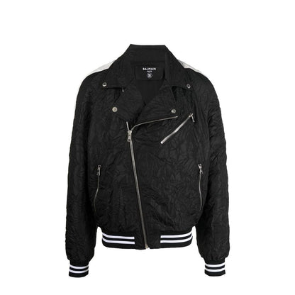 Balmain Zwarte Polyester Bomber