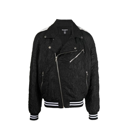 Bomber Balmain en polyester noir