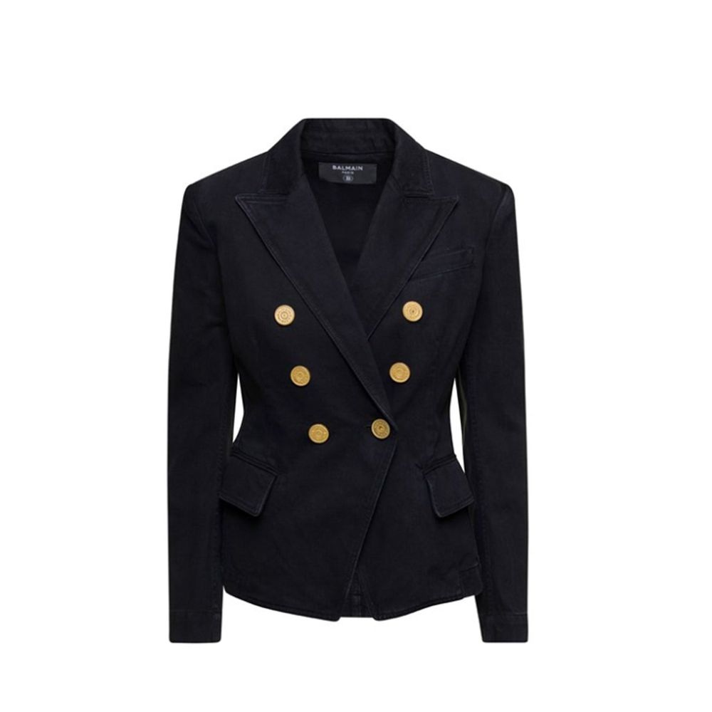 Blazer Balmain en coton noir