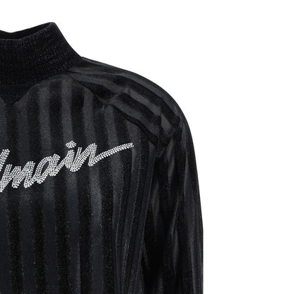 Sweat-shirt Balmain noir en élasthanne