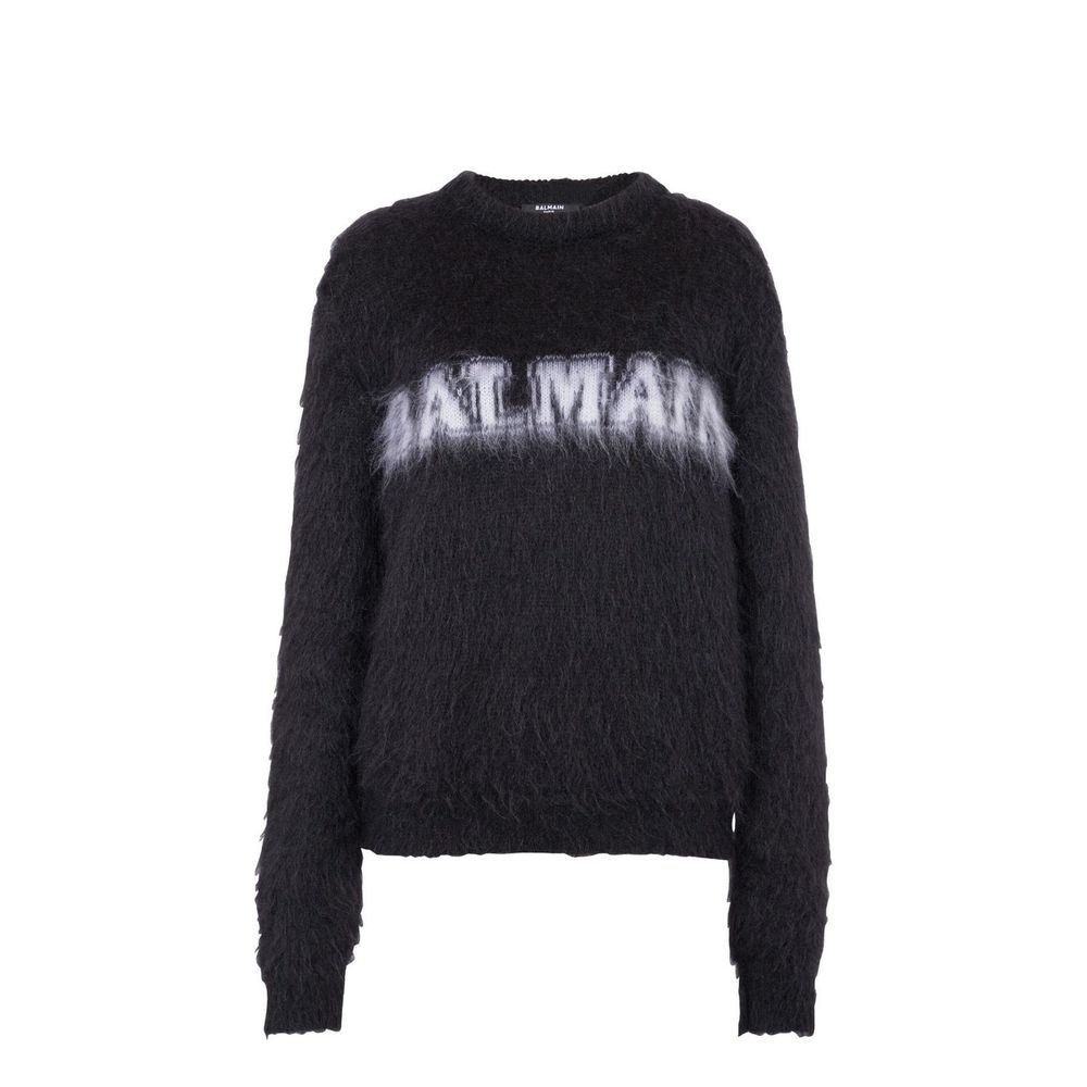 Balmain Black Mohair Sweatshirt for Women
