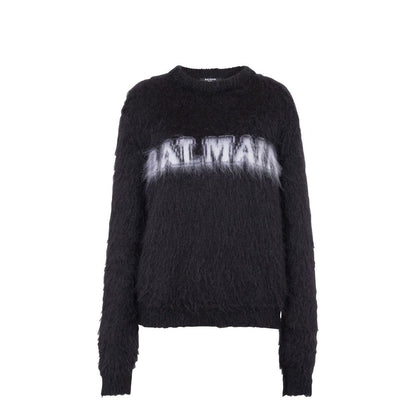 Sweat-shirt Balmain en mohair noir