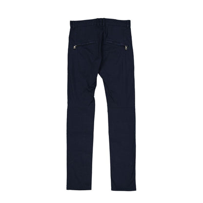 Pantalon décontracté en coton bleu Balmain