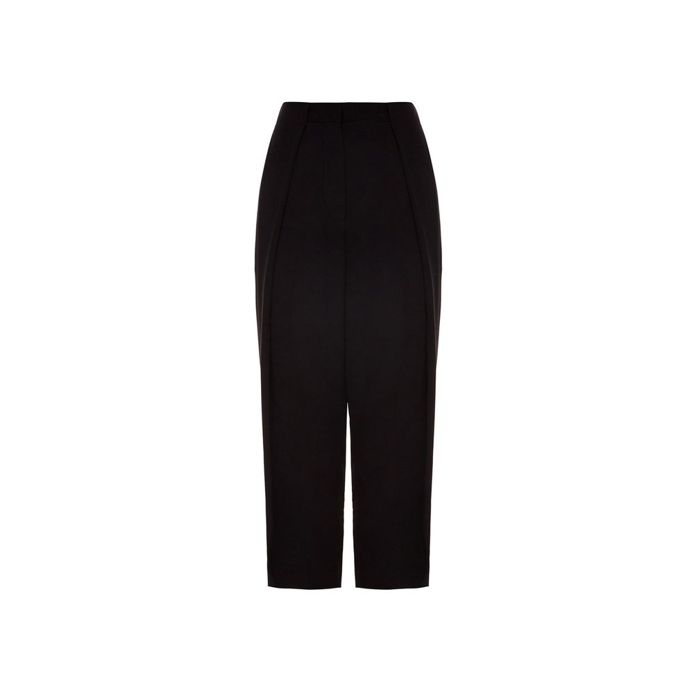 Balmain Black Viscose Casual Pants - Luxurious Comfort