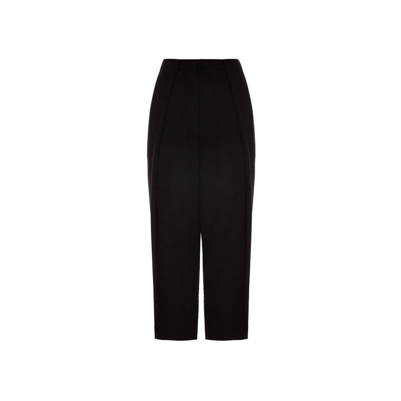 Balmain Black Viscose Casual Pants - Luxurious Comfort